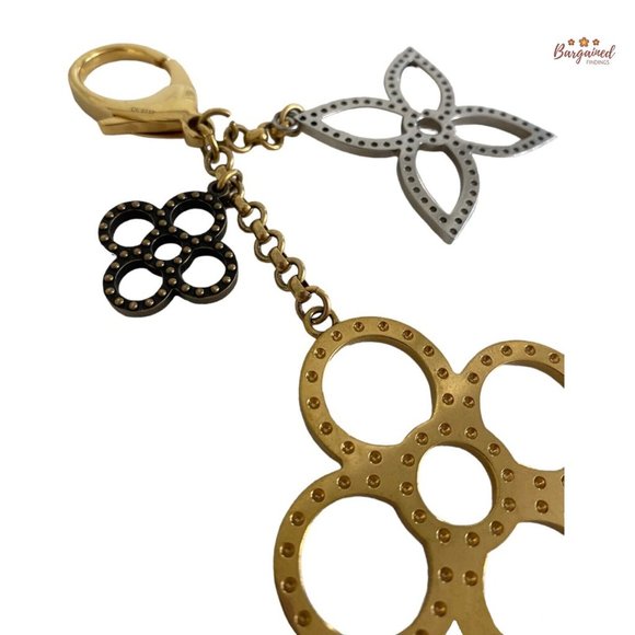 Authentic LOUIS VUITTON Goldtone Tapage Key Holder And Bag Charm - CK 0112 - Picture 12 of 12